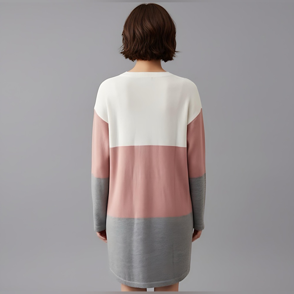 LAST ONE ๐ฅ Color Block Sweater Dress - Picture 3 of 8